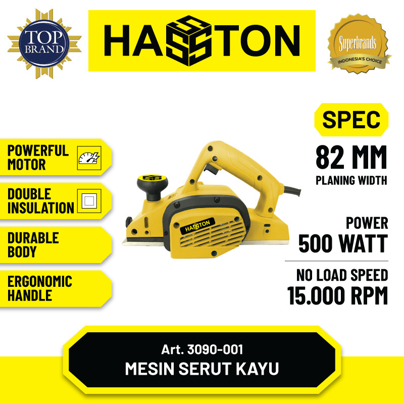 Hasston Mesin Serut Kayu 82mm / Planer / Mesin Serkel (3090-001)