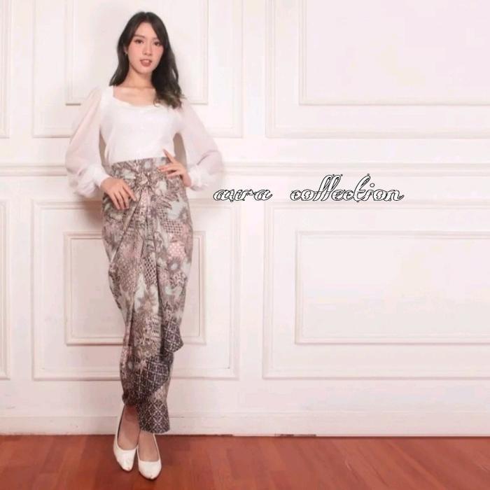 rok lilit Motif/rok lilit Kain, gratis ring /rok pesta /rok kasual Kain Maxi Mini Panjang Samg Serut