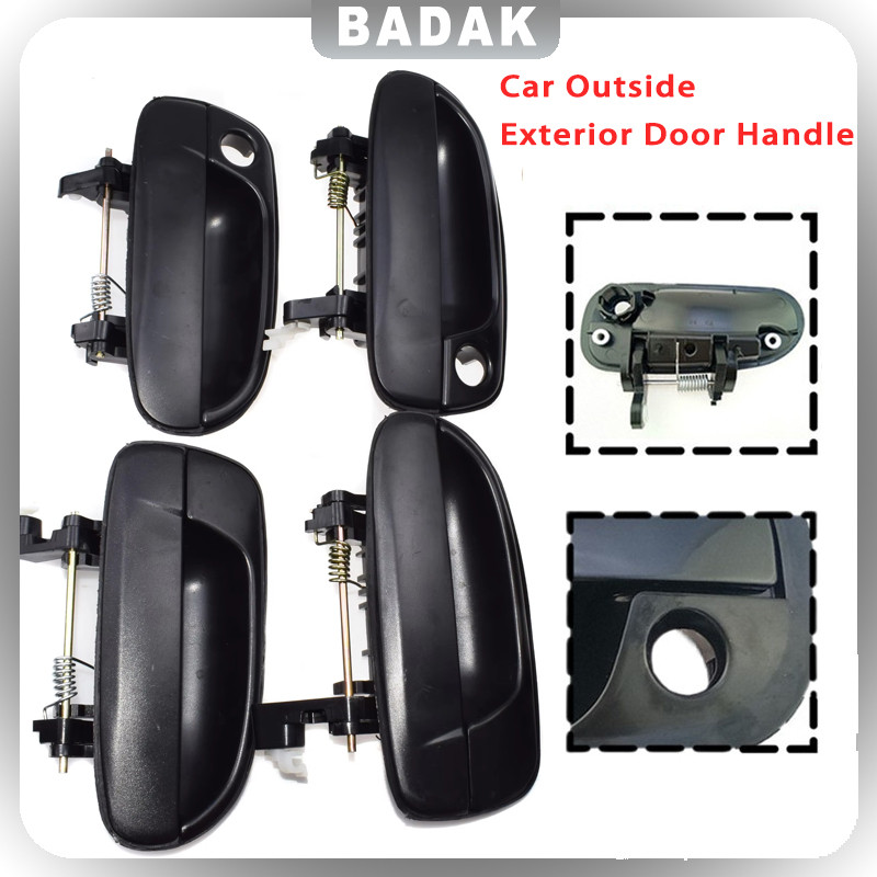 Gagang Pintu Mobil/Gagang Pintu Eksterior Ergonomis Eksternal/Untuk Hyundai Accent - Hitam