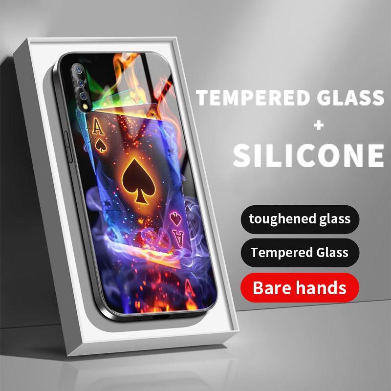 Hard Case Glass vivo S1 X23 Pro S12 Prime S10e S16 S16e S17 S17t S18 T1 T1x T2 T3 U10 U3x U20 U3 X50