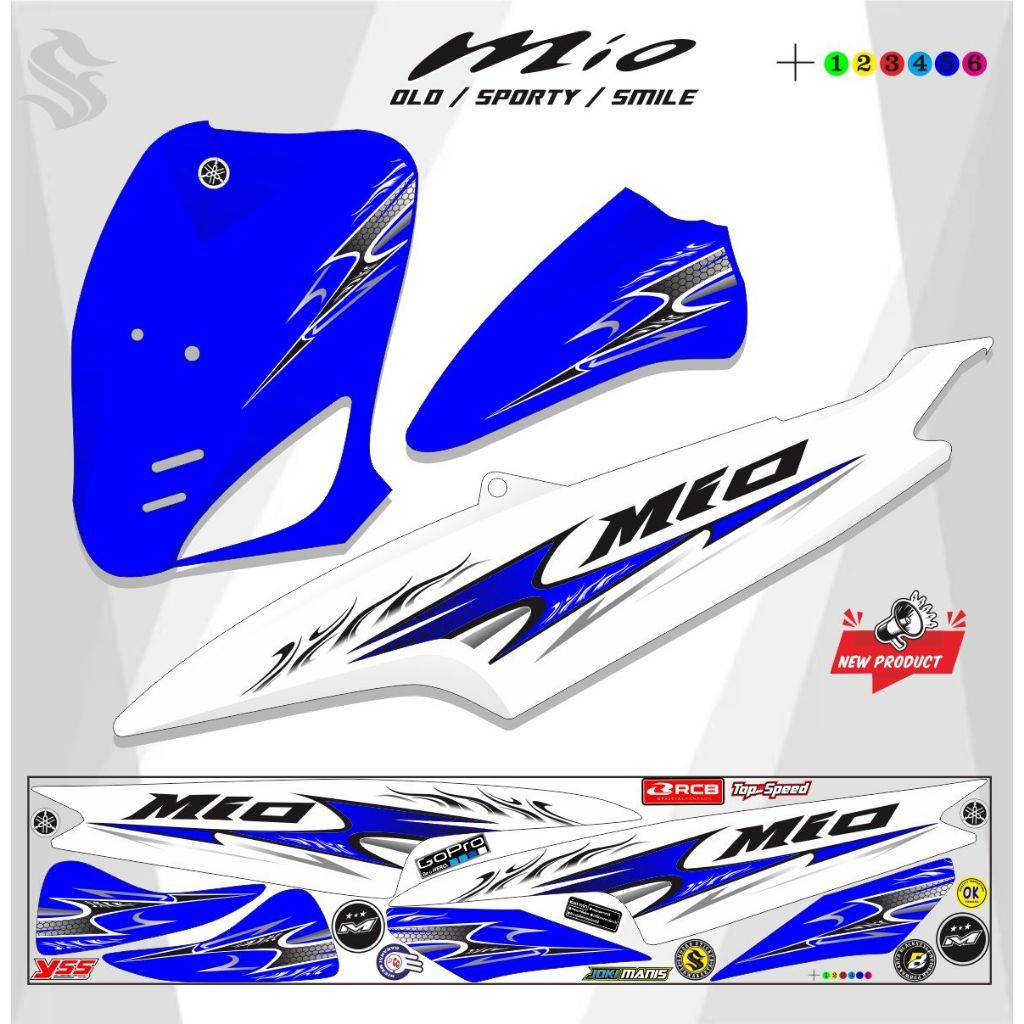 VARIASI STRIPING STIKER POLET MIO STRIPING LIS MIO SPORTY OLD VARIASI