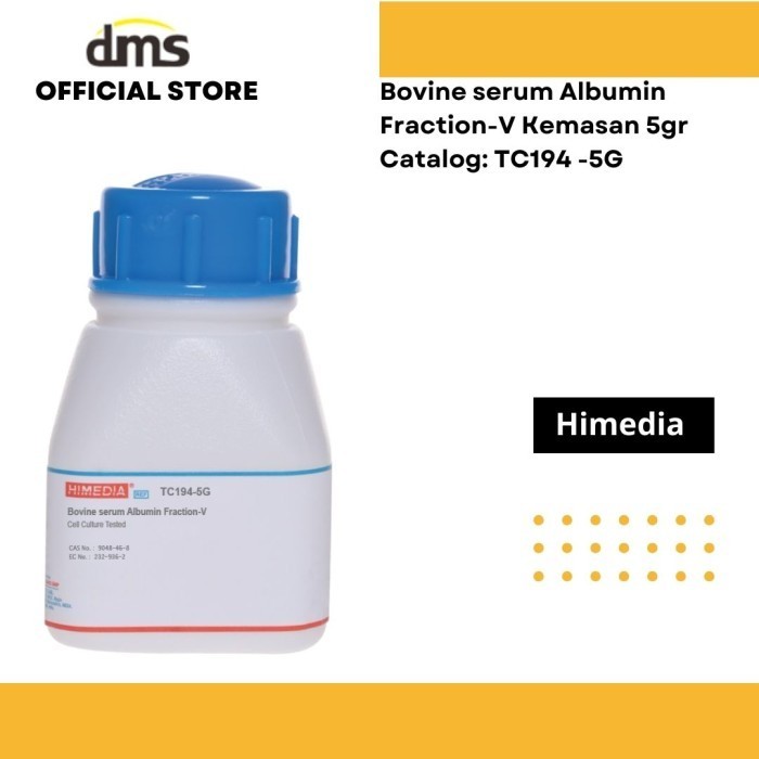 Bovine serum Albumin Fraction-V 5gr Himedia Cat. GM525