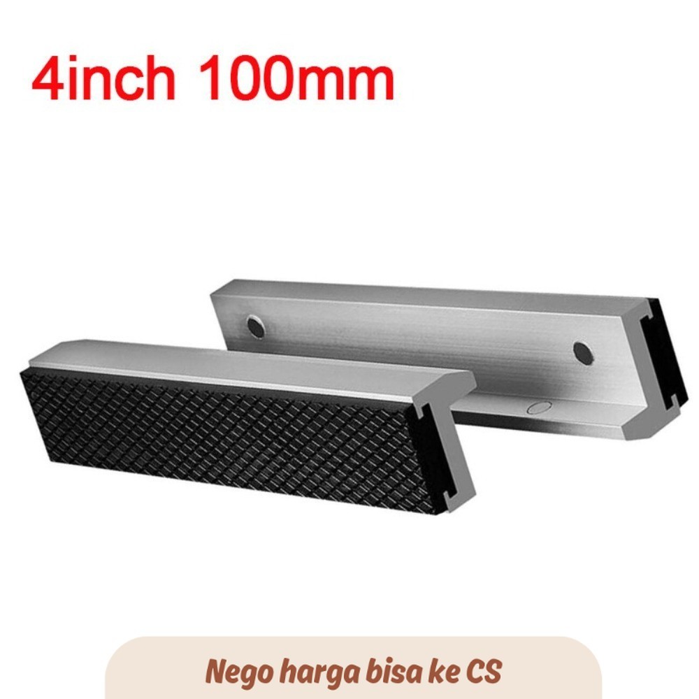 LL Universal Fit Silver Vise Jaws MultiPurpose Protector Cover Vice Jaw Covers Strong Magnetic Unive