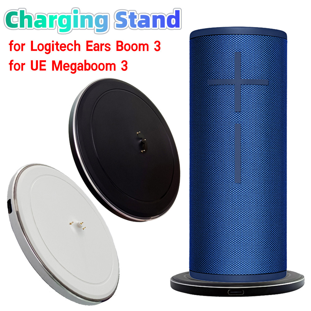Desktop Charging Stand with TypeC Cable DC 5V2A 10W Wireless Speaker Charger Stand for Logitech Ears