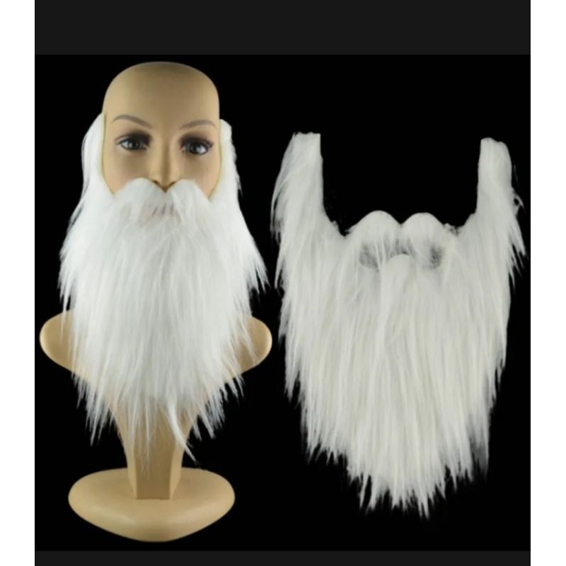 GRSG NEW TREND BEWOK JENGGOT ALIS  KUMIS PALSU PUTIH,HITAM DAN COKLAT TERLARIS ECOS