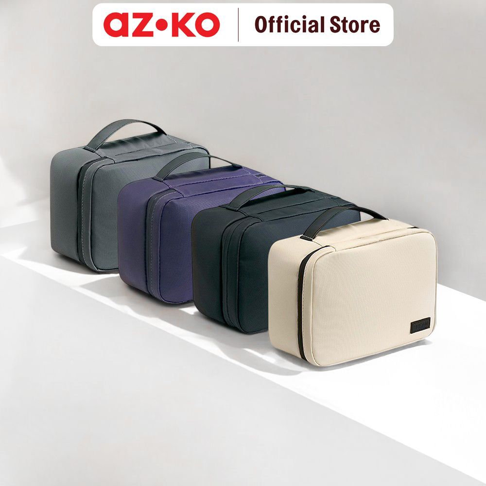 AZKO Ataru 23X10X17 cm Pouch Travel Boxy Random Organizer Bag Set Perlengkapan Traveling Tas Serbagu