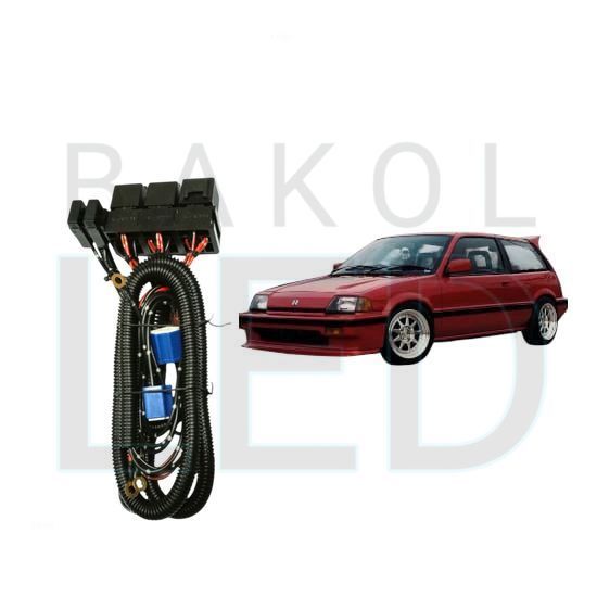 Relay Set Lampu Utama LED H4  Mobil Honda Civic Wonder BL