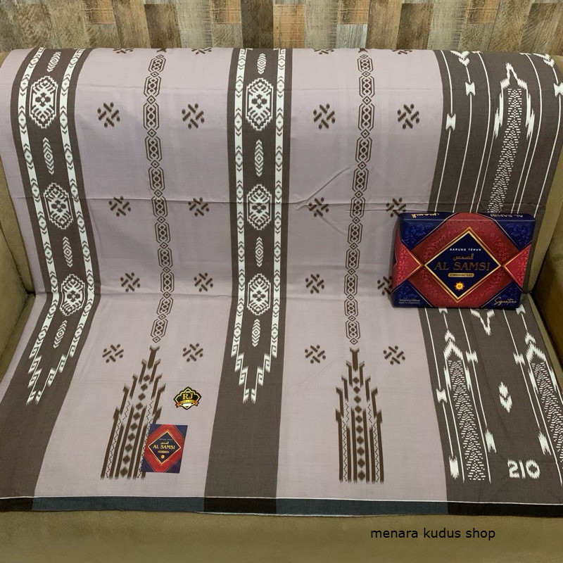SARUNG MOTIF TENUN ALSAMSI MOTIF BHS  PREMIUM QUALITY TERBARU