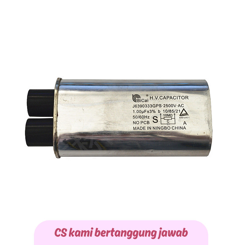 SS 100uf 2500V Microwave Oven HV CH85 J6390333GPS Capacitor for panasonic Commercial Microwave Oven 