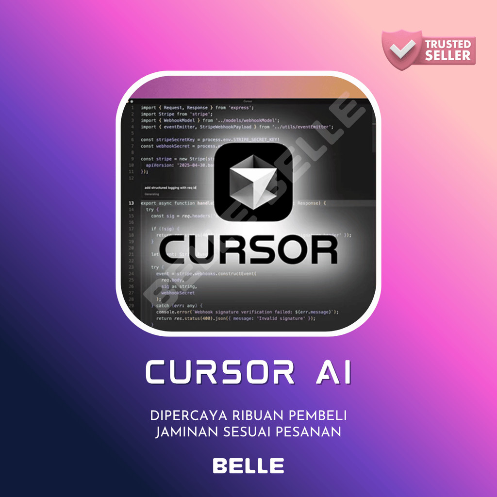 Cursor AI Pro App Dekstop Paket Harian Belle