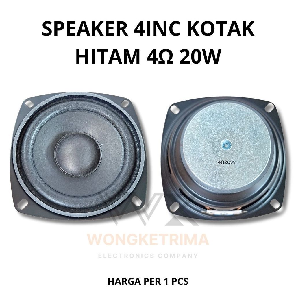 Speaker 4Inc Woofer Spiker 4 Inc Woofer 4Ohm 20Watt 4 ohm 20w