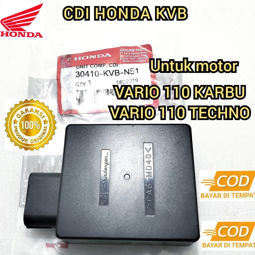 CDI HONDA KVB KUALITAS ASLI ORIGINAL HONDA UNTUK MOTOR VARIO KARBU VARIO 110 VARIO 125 TECHNO