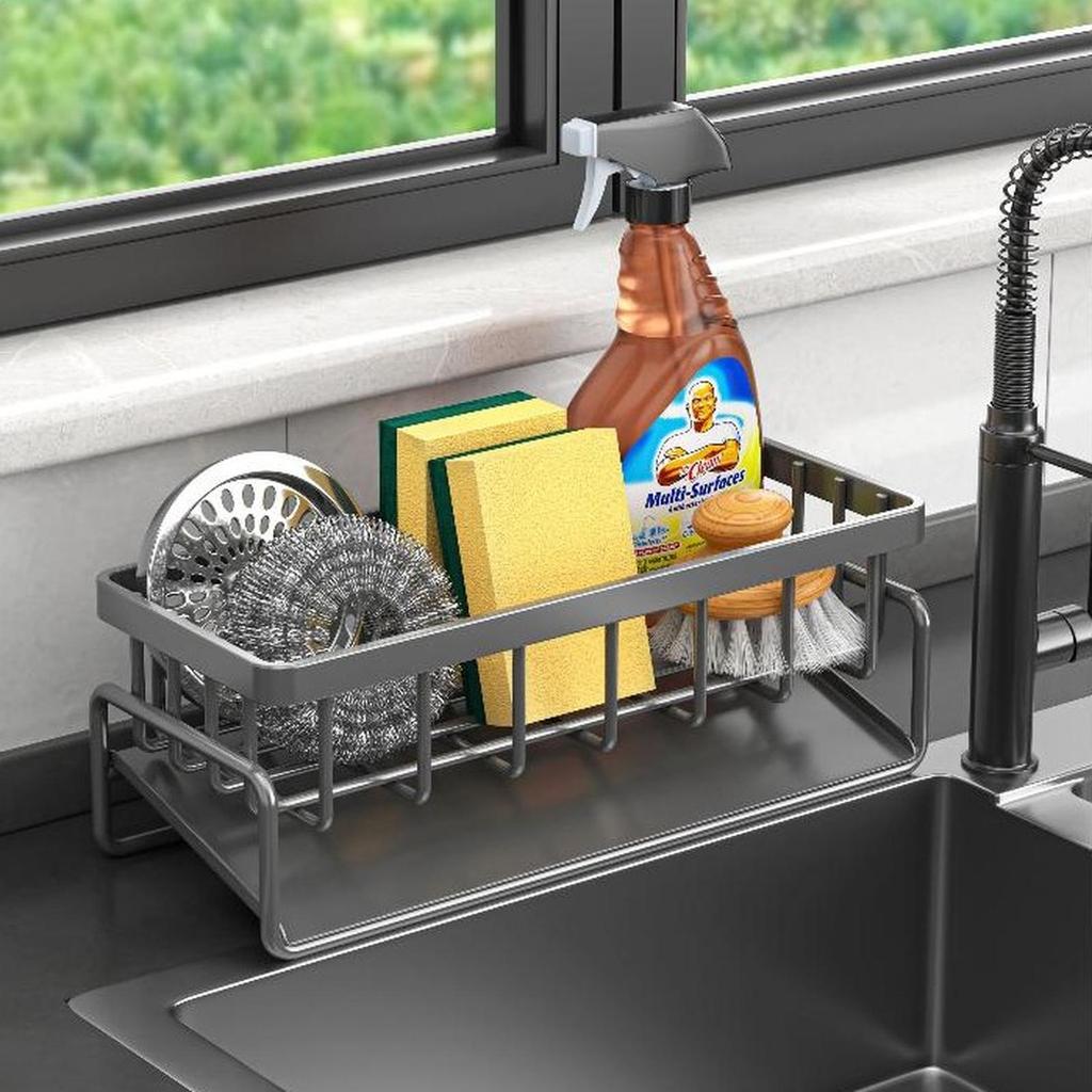 Rak Sabun Cuci Piring Wastafel Rak Pengesing Spons cuci Piring