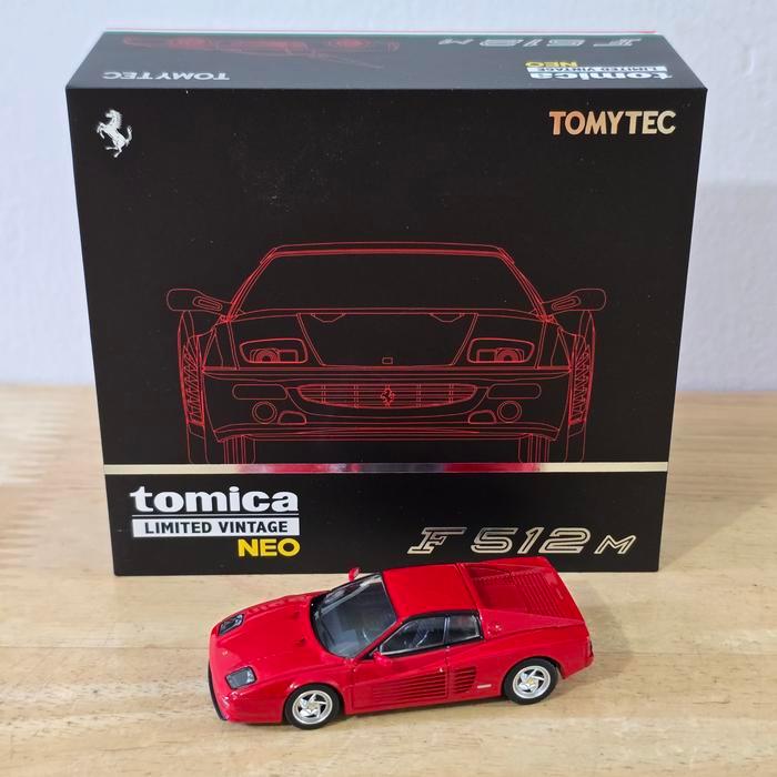 TLV Ferrari Official Product F512M Red Tomica Limited Vintage Neo Hobby Koleksi Mobil Mainan Mini Sc