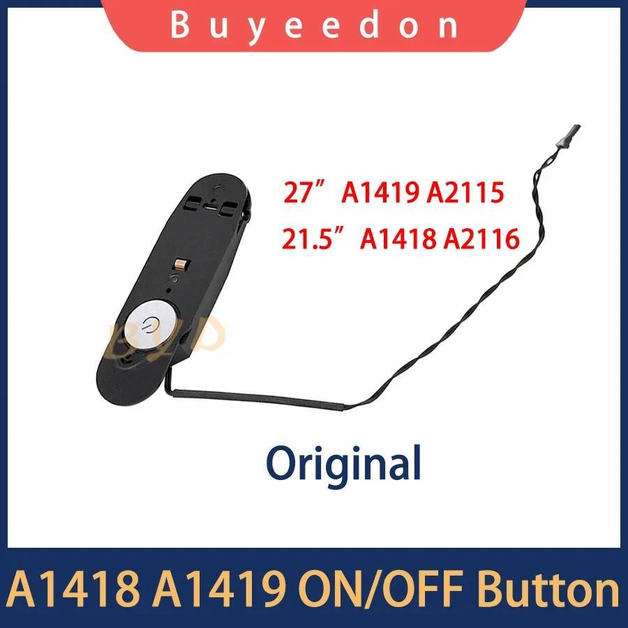 Original Power ON OFF Button For iMac 21.5" A1418 A2116 27'' A1419 A2115 Power Swit Button Replaceme