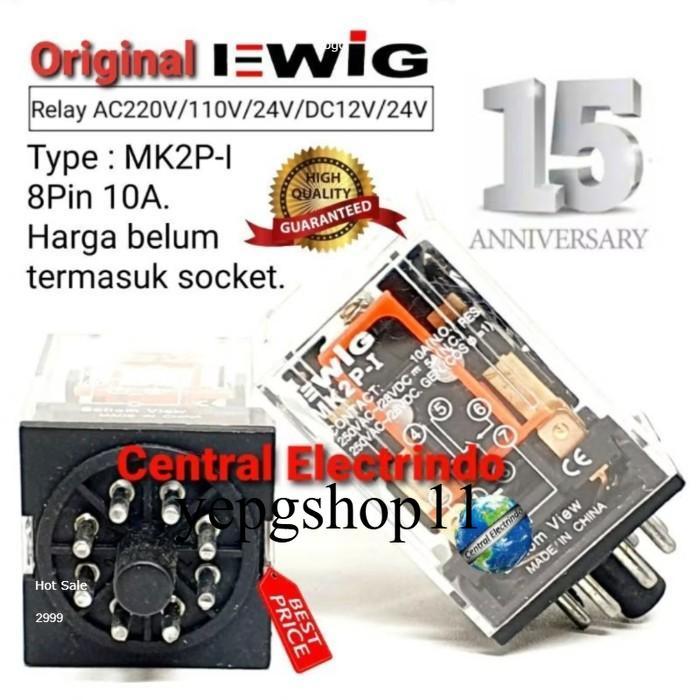 yepgshop11 RELAY EWIG MK2P 8 PIN.Good Quality - AC 24V