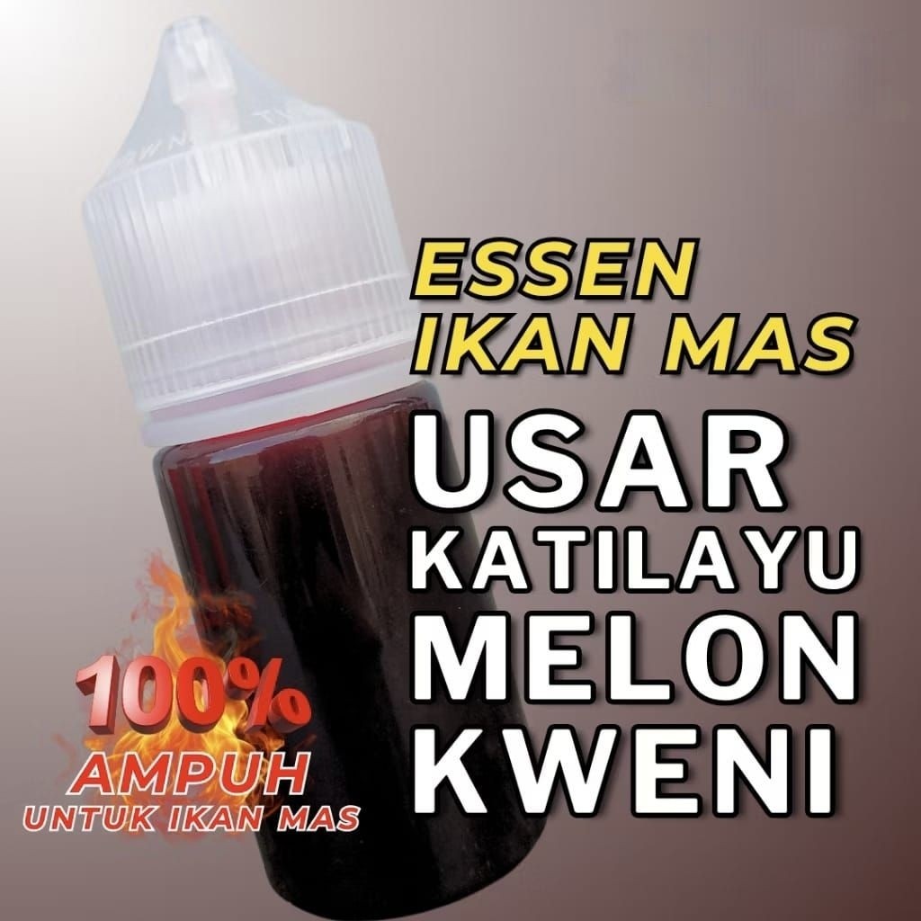 Essen ikan mas usar katilayu melon kweni essen paling ampuh kualitas premium 30 ml original