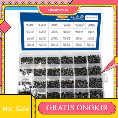 720 PCS BAUT MSI ASUS ACER LENOVO DELL AXIOO CLEVO LAPTOP SCREWS NOTEBOOK