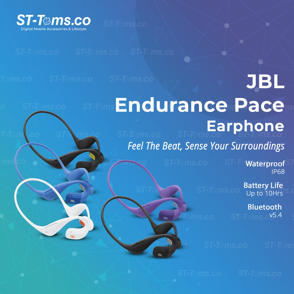 JBL Endurance Pace Headphone Wireless Sport IP68 10Hrs Battery Life