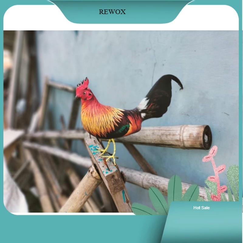 COD PATUNG JONTROT AYAM HUTAN MERAH MIRIP ASLI AMPUH - PATUNG DECOY AYAM HUTAN MERAH JANTAN rewox