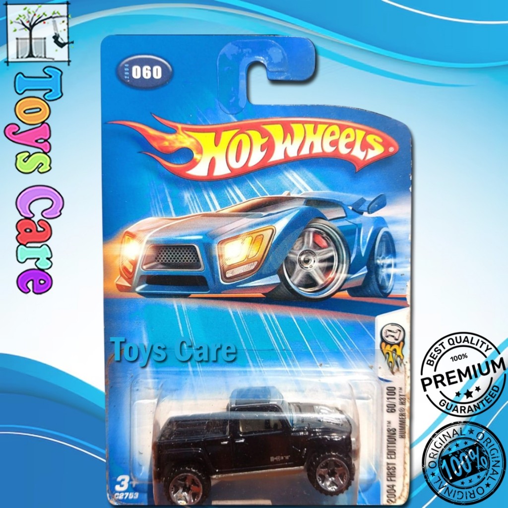 HOTWHEELS HUMMER H3T CONCEPT HITAM KUNING BIRU - FIRST EDITIONS HUMVEE PICKUP