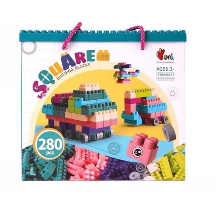 PROMO  READY STOCK  150PC 280PC 560PC MAINAN BRICK BALOK SUSUN ANAK DIY BAHAN ABS KUAT TAHAN LAMA / 