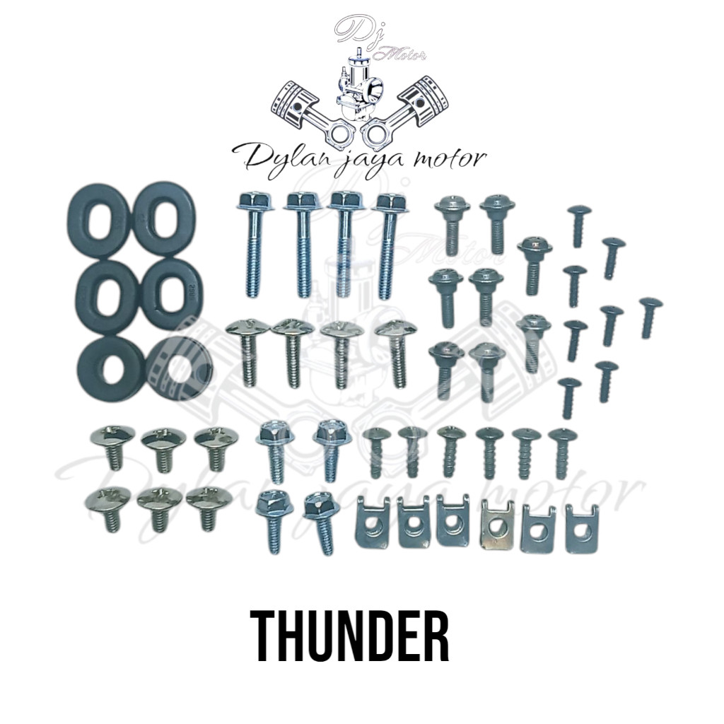 baut body thunder 125cc//paket hemat baut body thunder