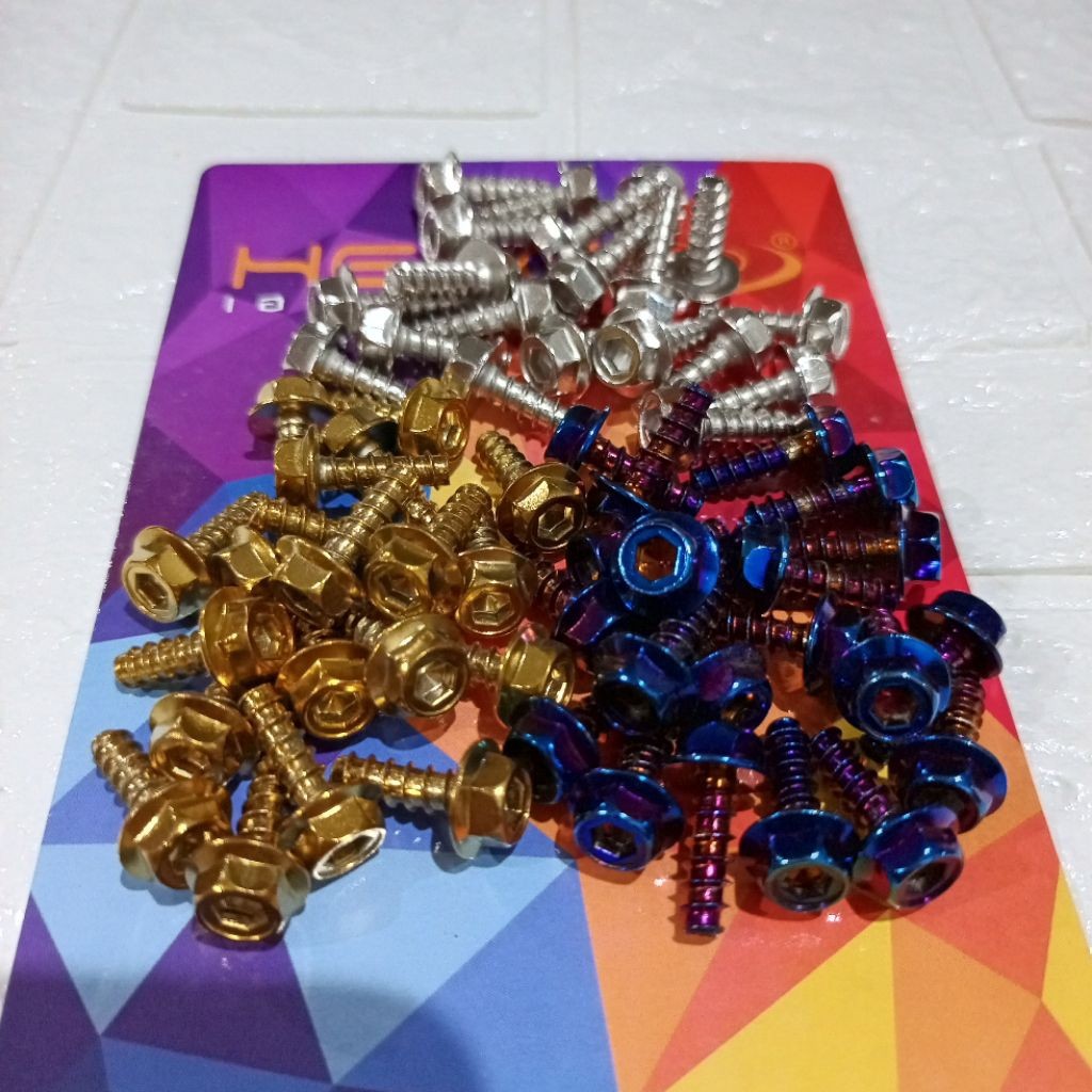 JQR_VARIASI BAUT PROBOLT BODY 2KUNCI MOTOR BEAT VARIO SCOOPY MIO FINO XEON NMAX OLD AEROX OLD DLL