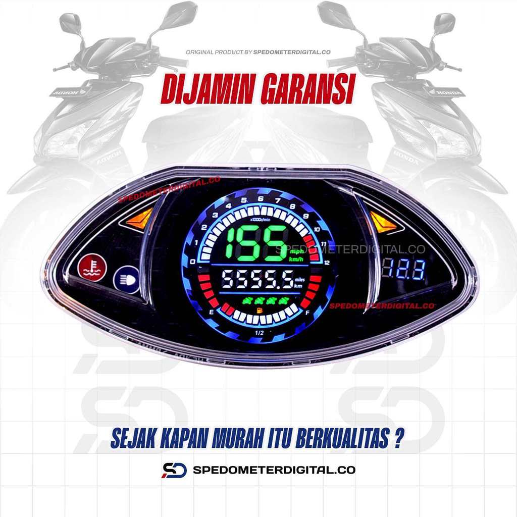 Spedometer Digital Vario 110 karbu