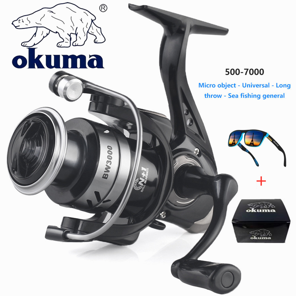 OKUMA Spinning Fishing Reel 500 - 7000 Saltwater Jigging Reels Ultralight Surfcasting Spinning Reel