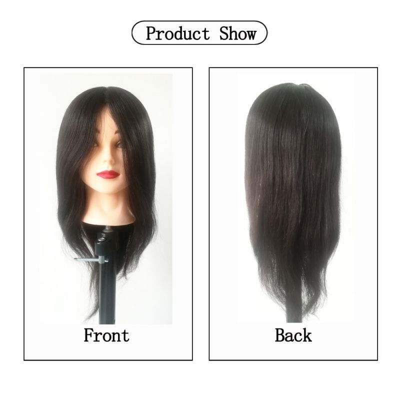 Delova Manekin Rambut Asli Latihan Manekin Kepala Rambut Hair Mannequin Kepala Patung Rambut Hairdo