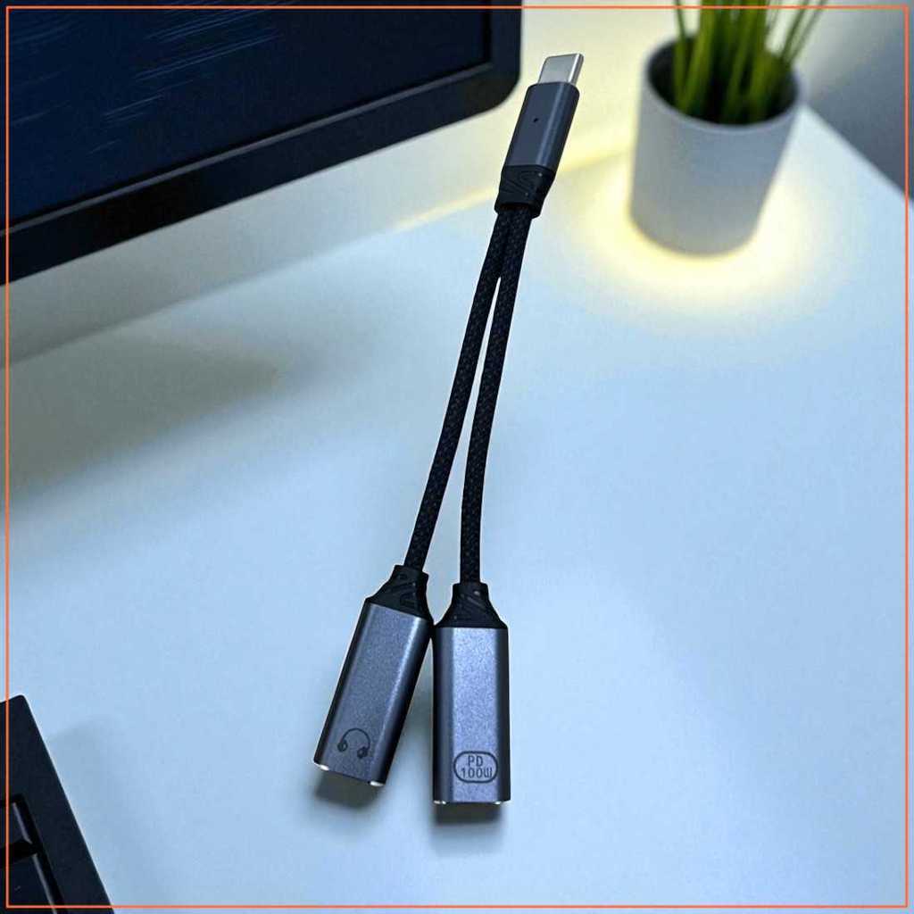 Kabel OTG 2in1 USB Type C Male to Lightning Type C Charging - DG21