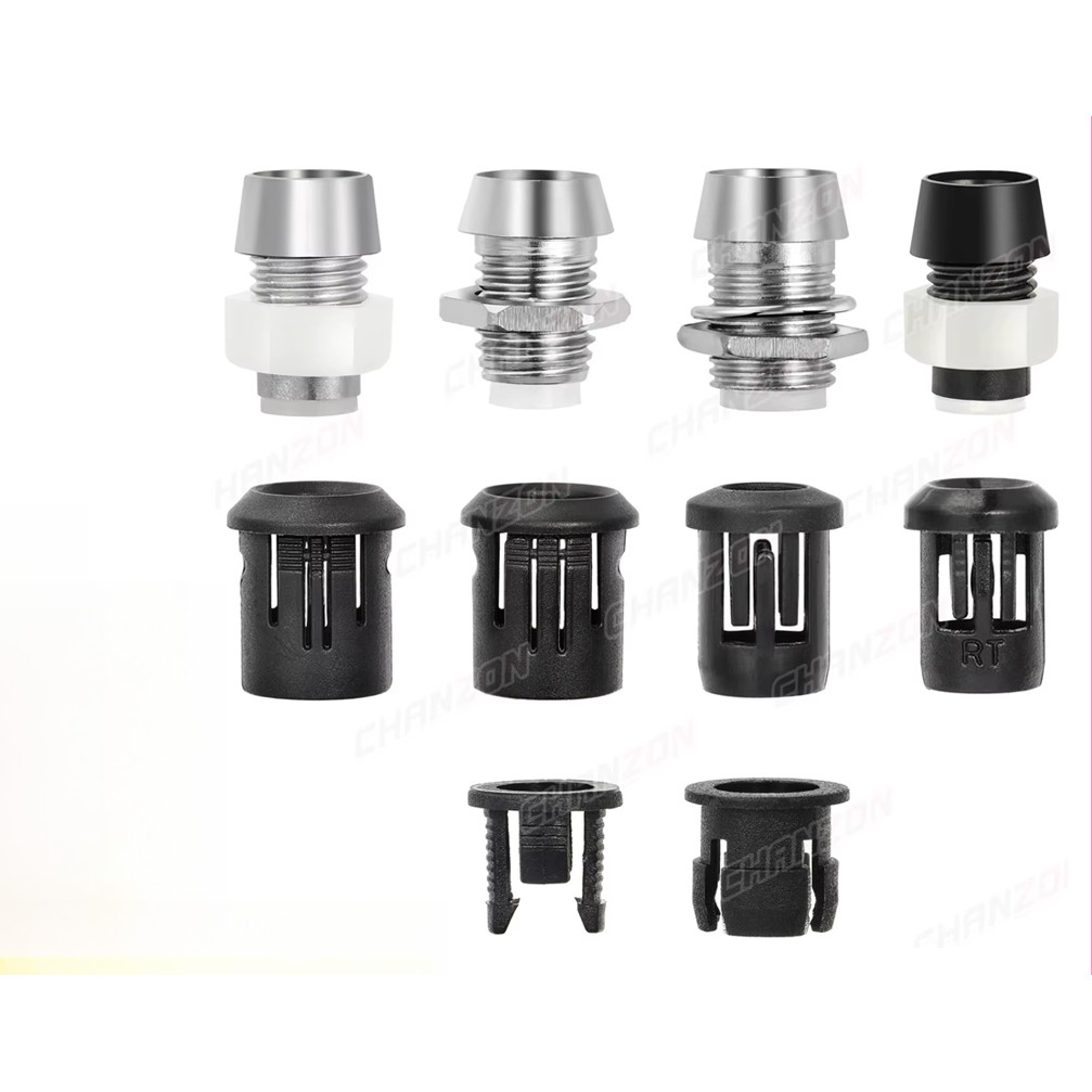 3mm 5mm 8mm 10mm LED Holder Socket Clip Bezel Light Emitting ode Lamp Base Cover Metal Chrome Plasti