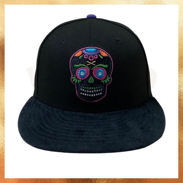 Topi New Era JF Just Fitted Skull Black Glow In The Dark 59FIFTY Fitted Hat Original