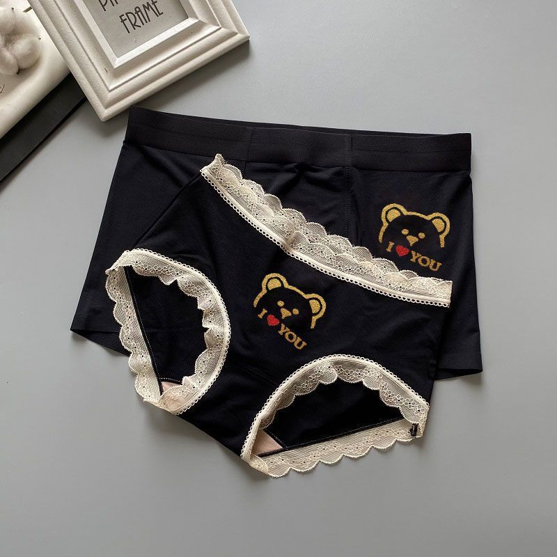 Couple Underwear Summer Cotton Cartoon Cute Couple Style