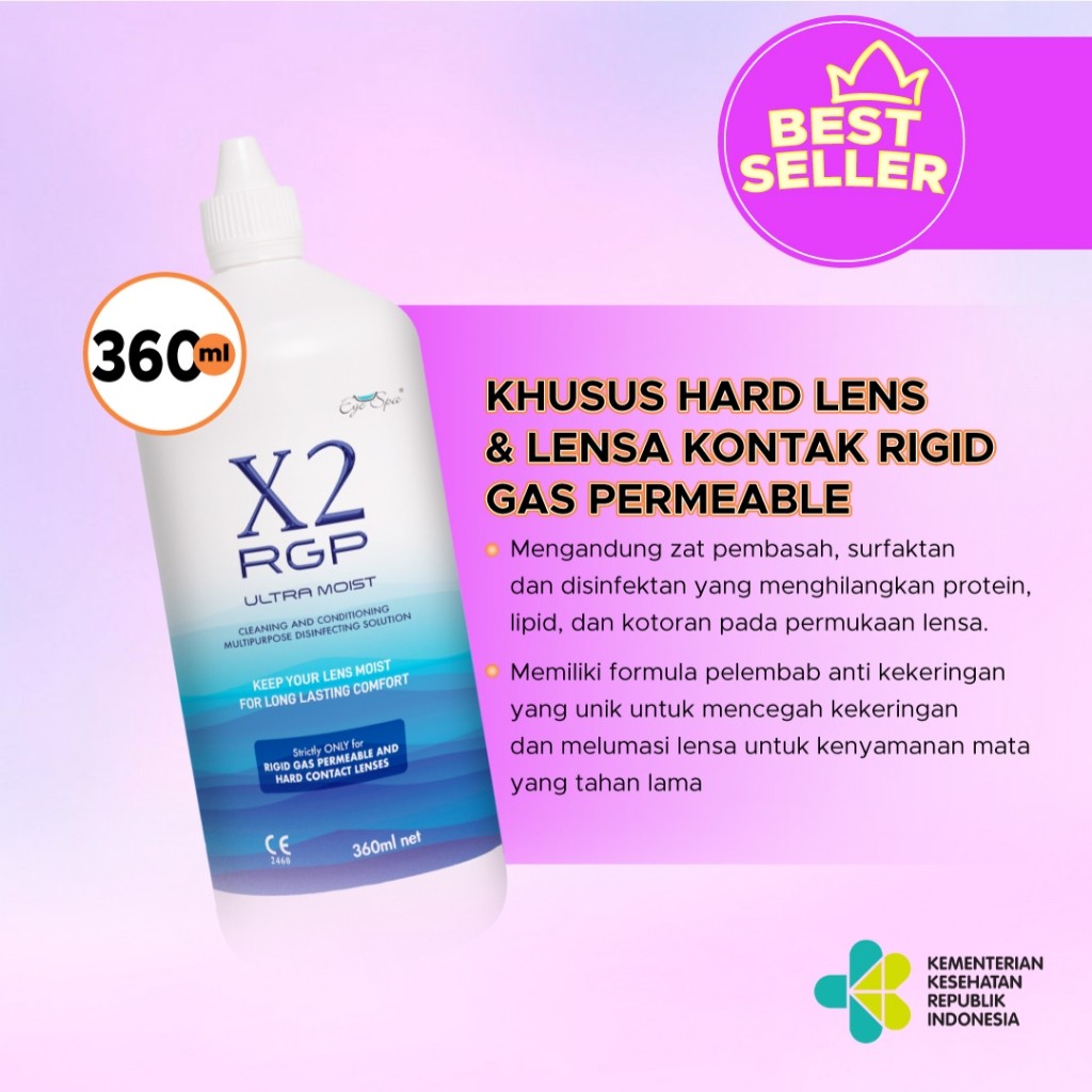 (KHUSUS HARD LENS & LENSA KONTAK RIGID GAS PERMEABLE) X2 RGP ULTRA MOIST