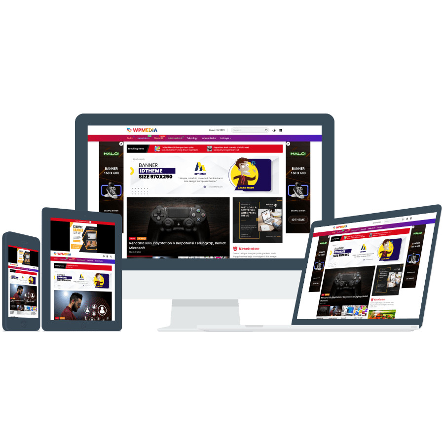 WPMedia Theme WordPress - Original Lisensi Lifetime