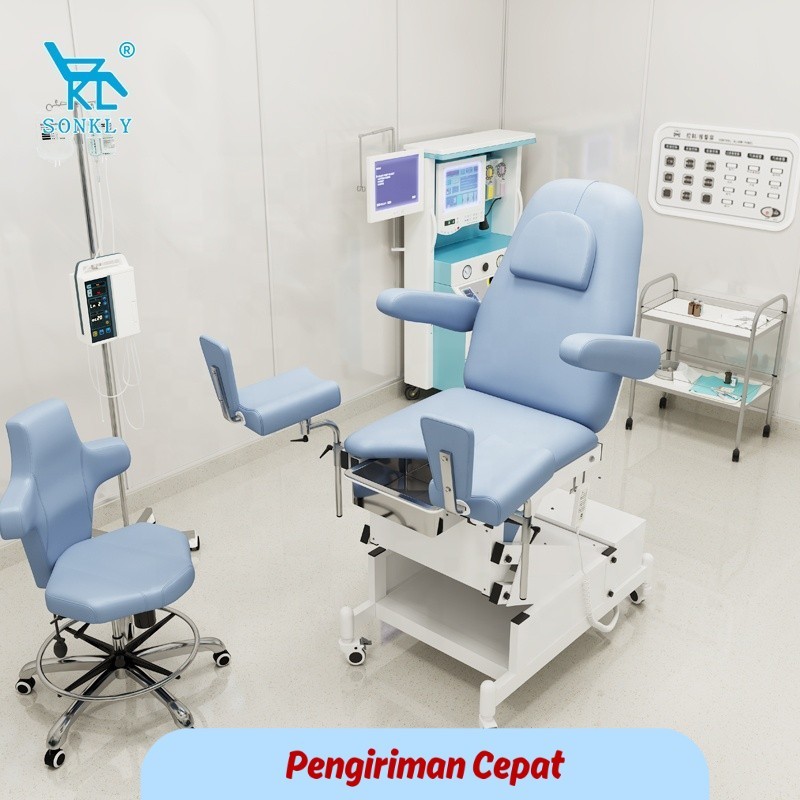 PCP 3 Motors Gynecological Bed Woman's Hospital Beds Examination Beds Medical Adjustable Examination