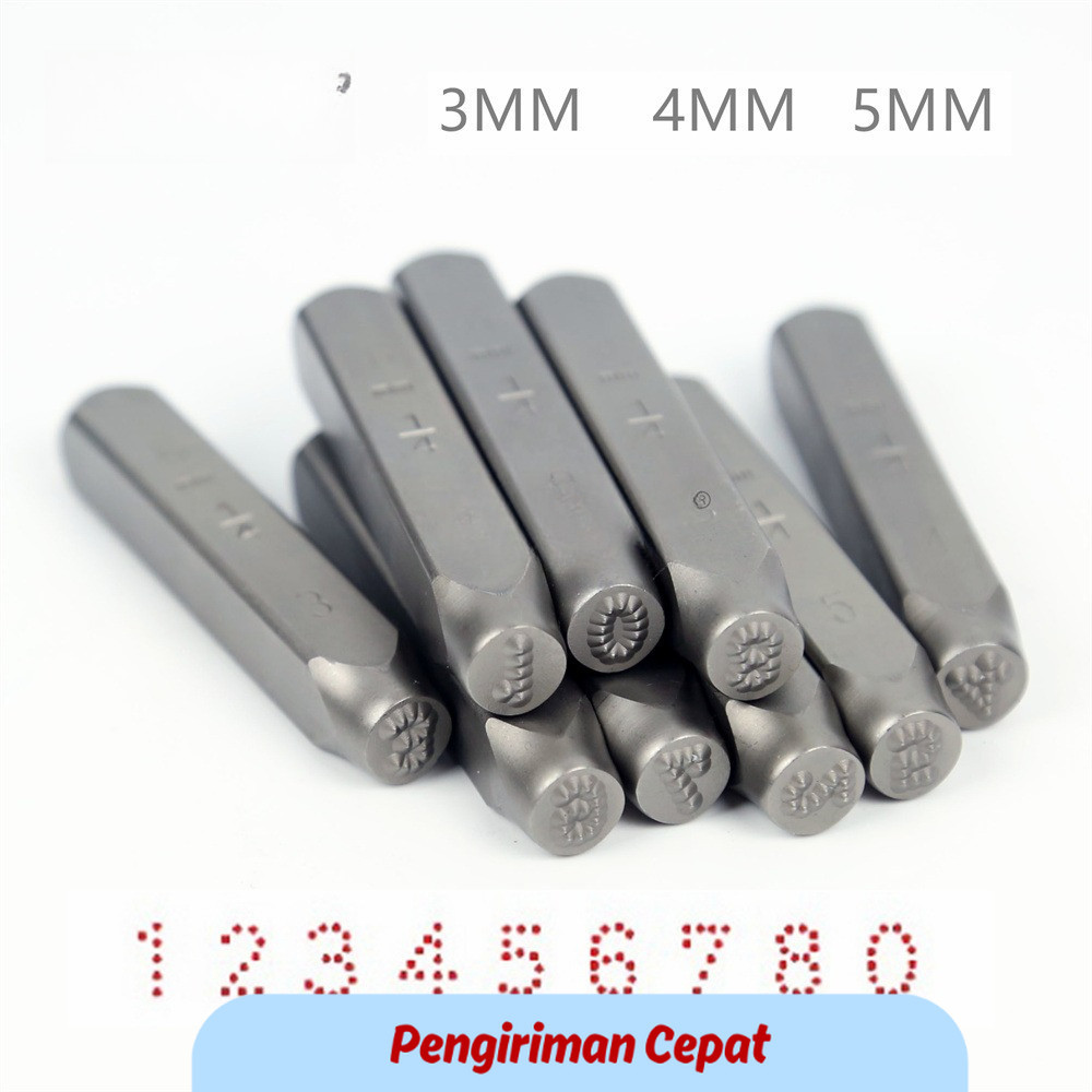 PCP Letters 3/4/5MM Dot stamps,RCIDOS Steel word punch stamp/matrix stamp letters, A-Z & 27pcs /box