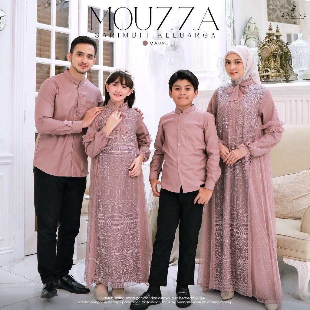 ASF3 FAMILY SET LEBARAN 2025 2026 BAJU SARIMBIT KELUARGA MUSLIM BAJU COUPLE KELUARGA PASANGAN KONDAN