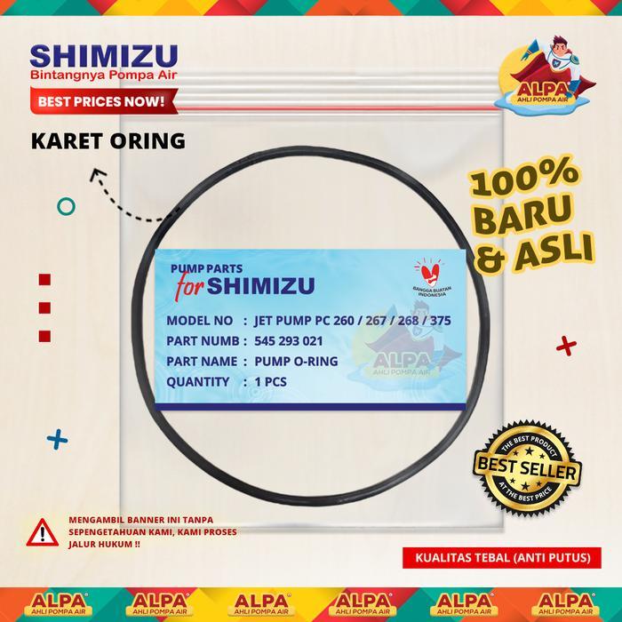 Karet Oring SHIMIZU JET PUMP PC - 260 / 267 / 268 / 375 BIT (ORIGINAL)