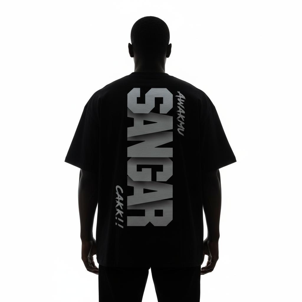 Kaos Oversize SANGAR Cakk – Tshirt Tulisan Lucu Bahasa Jawa Streetwear Unisex