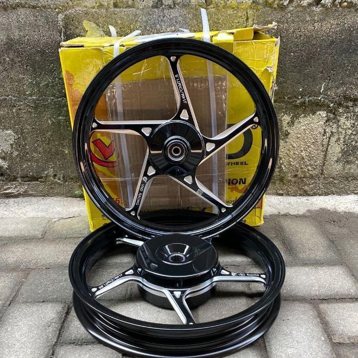 PELEG VELG 125/150 MEREK VND WARNA HITAM BLACK UKURAN (160/185-14)