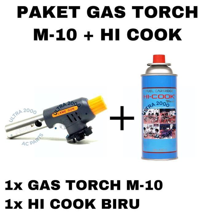 GAS TORCH BLOW TORCH / Paket + 1 Gas Hi Cook