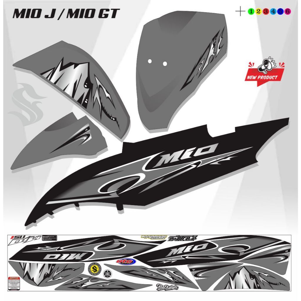 STIKER MIO GT / STRIPING LIS STIKER MOTOR MIO J VARIASI SIMPLE