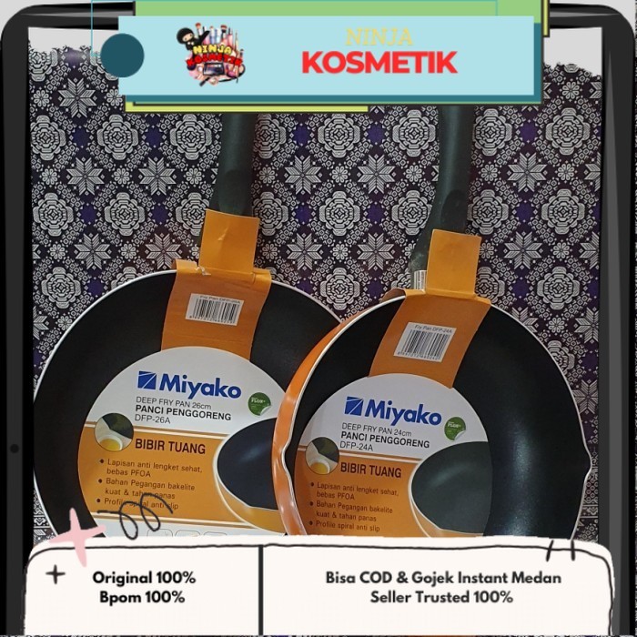 Kuali teflon Miyako / kuali anti lengket / kuali pan