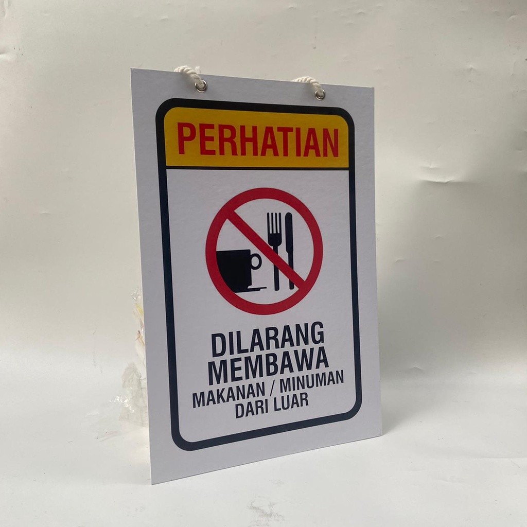 Dilarang Membawa makanan dan minuman, hard Poster, Dilarang makan minum