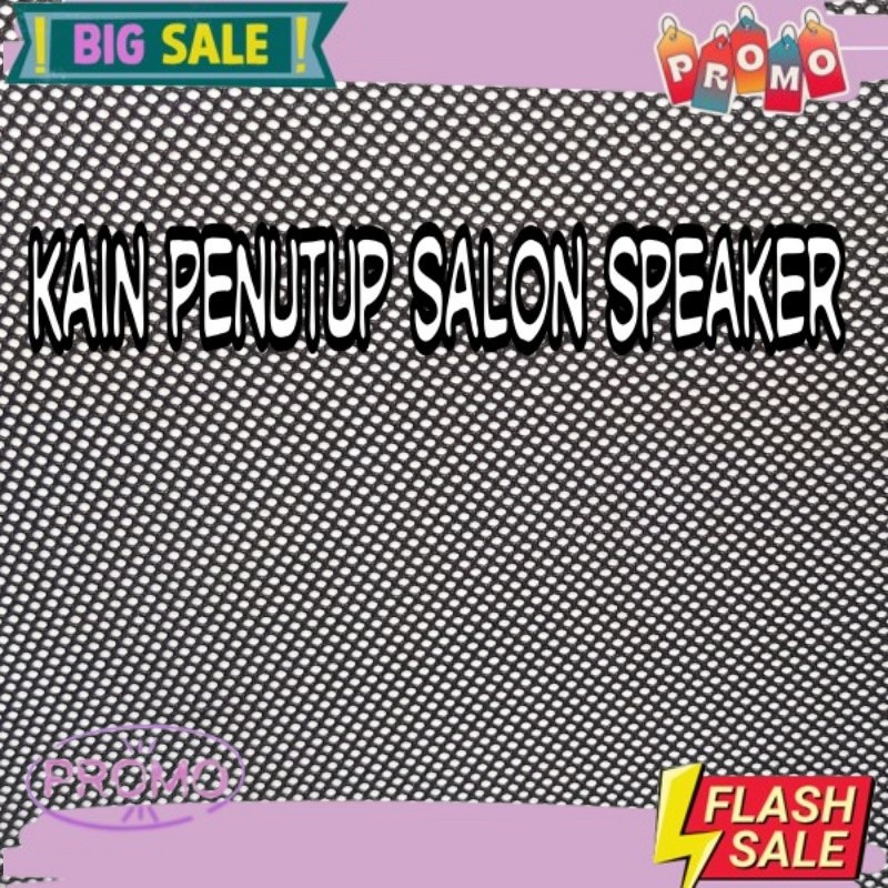 Kain Penutup Salon Speaker Furing Konveksi Topi Kain Jala Lemes (Harga per 0,5m)lebar 160cm