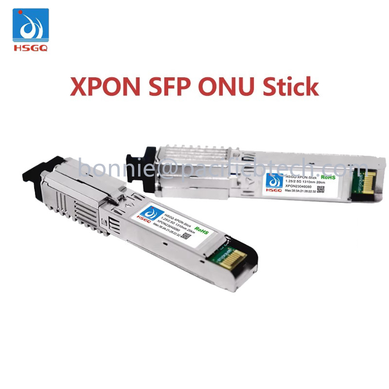 HSGQ Xpon Stick ONU 1.25G/2.5G SFP Pon Stick With MAC PPPoE IPoE HGU SC Connector 1310/1490nm 20KM O