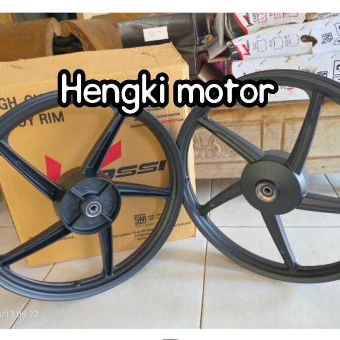Velg racing Kirana ,kharisma tromol,supra fit new tromol uk 140/160x17 - Hitam, Kirana tromol
